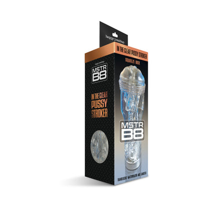GLOBAL NOVELTIES - HAPPY ENDINGS MSTR B8 IN THE CLEAR PUSSY STROKER SQUEEZE BOX CANISTER