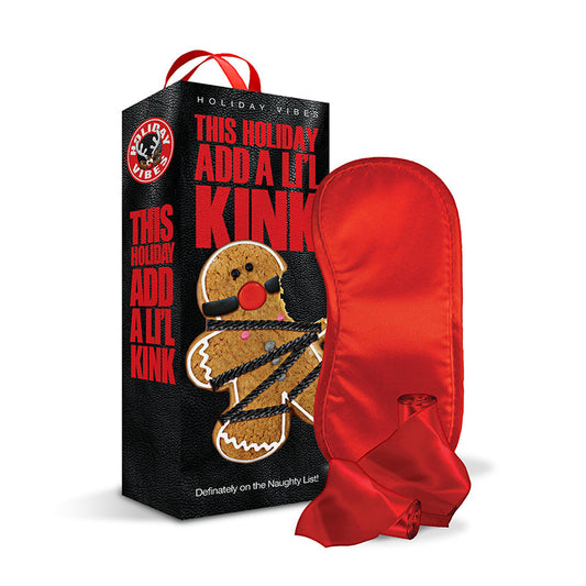 GLOBAL NOVELTIES - NAUGHTY LIST GIFT ADD A LI'L KINK BLINDFOLD WRIST & ANKLE SASHES WITH STORAGE BAG