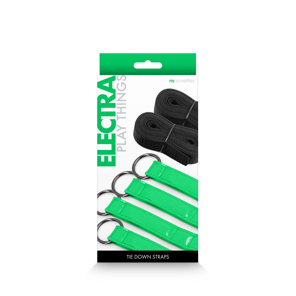 NS NOVELTIES - ELECTRA TIE DOWN STRAPS GREEN