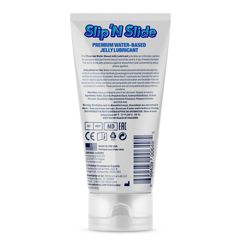 SWISS NAVY - SLIP 'N SLIDE PREMIUM JELLY LUBRICANT 5 OZ.