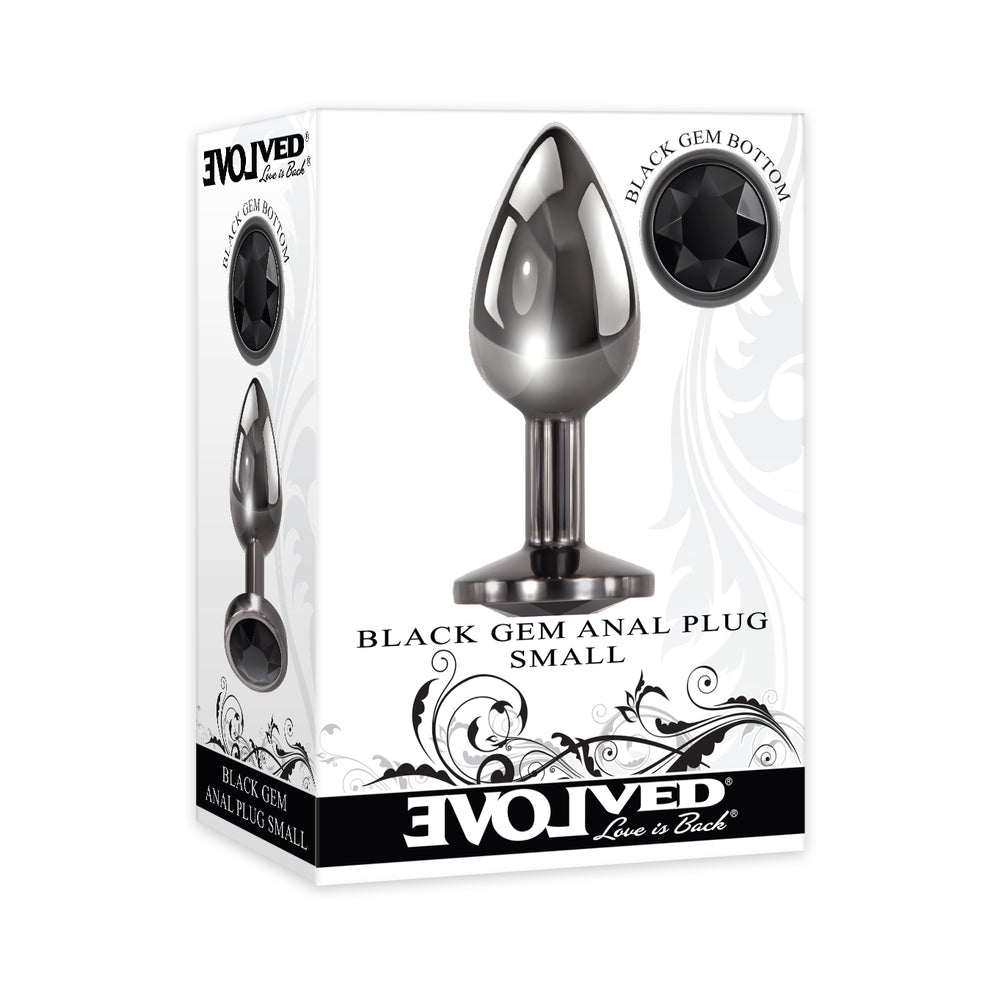 EVOLVED - BLACK GEM ANAL PLUG SMALL