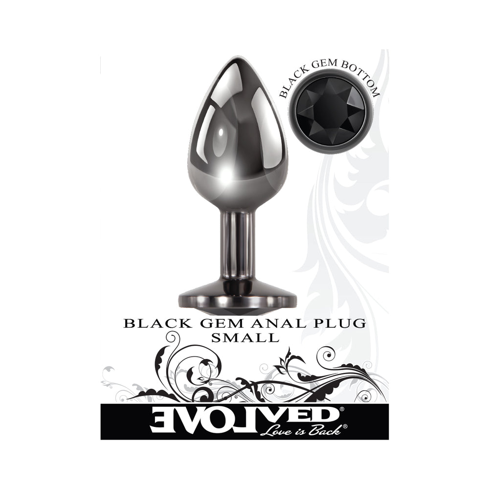 EVOLVED - BLACK GEM ANAL PLUG SMALL