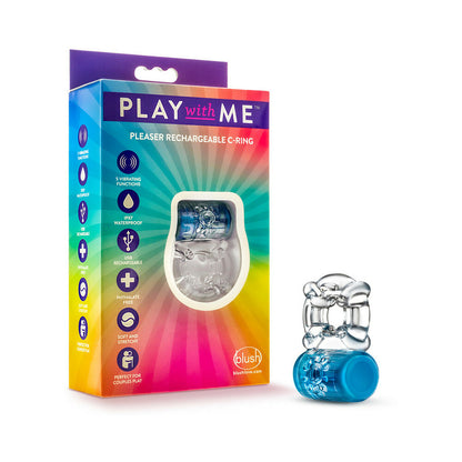 BLUSH - ANEL VIBRATÓRIO RECARREGÁVEL PLAY WITH ME PLEASER