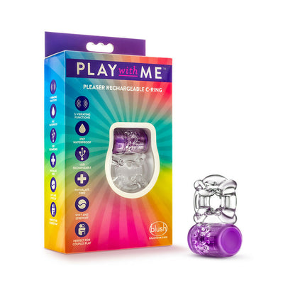 BLUSH - ANEL VIBRATÓRIO RECARREGÁVEL PLAY WITH ME PLEASER