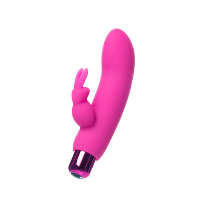 BMS - POWERBULLET ALICE'S BUNNY RECHARGEABLE BULLET VIBRATOR WITH SILICONE RABBIT SLEEVE