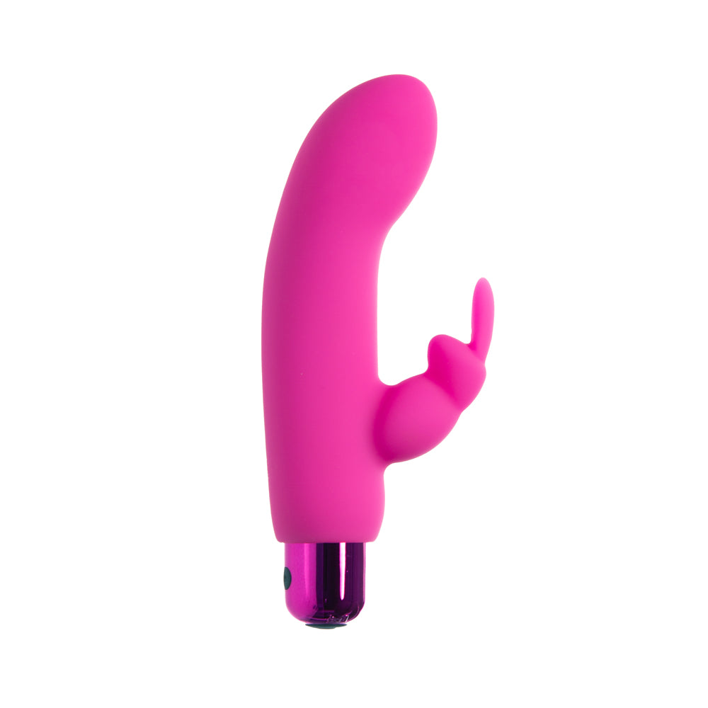 BMS - POWERBULLET ALICE'S BUNNY RECHARGEABLE BULLET VIBRATOR WITH SILICONE RABBIT SLEEVE