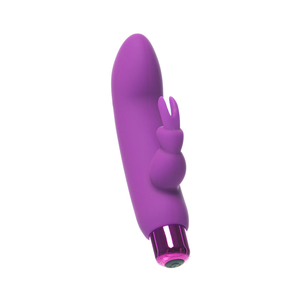 BMS - POWERBULLET ALICE'S BUNNY RECHARGEABLE BULLET VIBRATOR WITH SILICONE RABBIT SLEEVE
