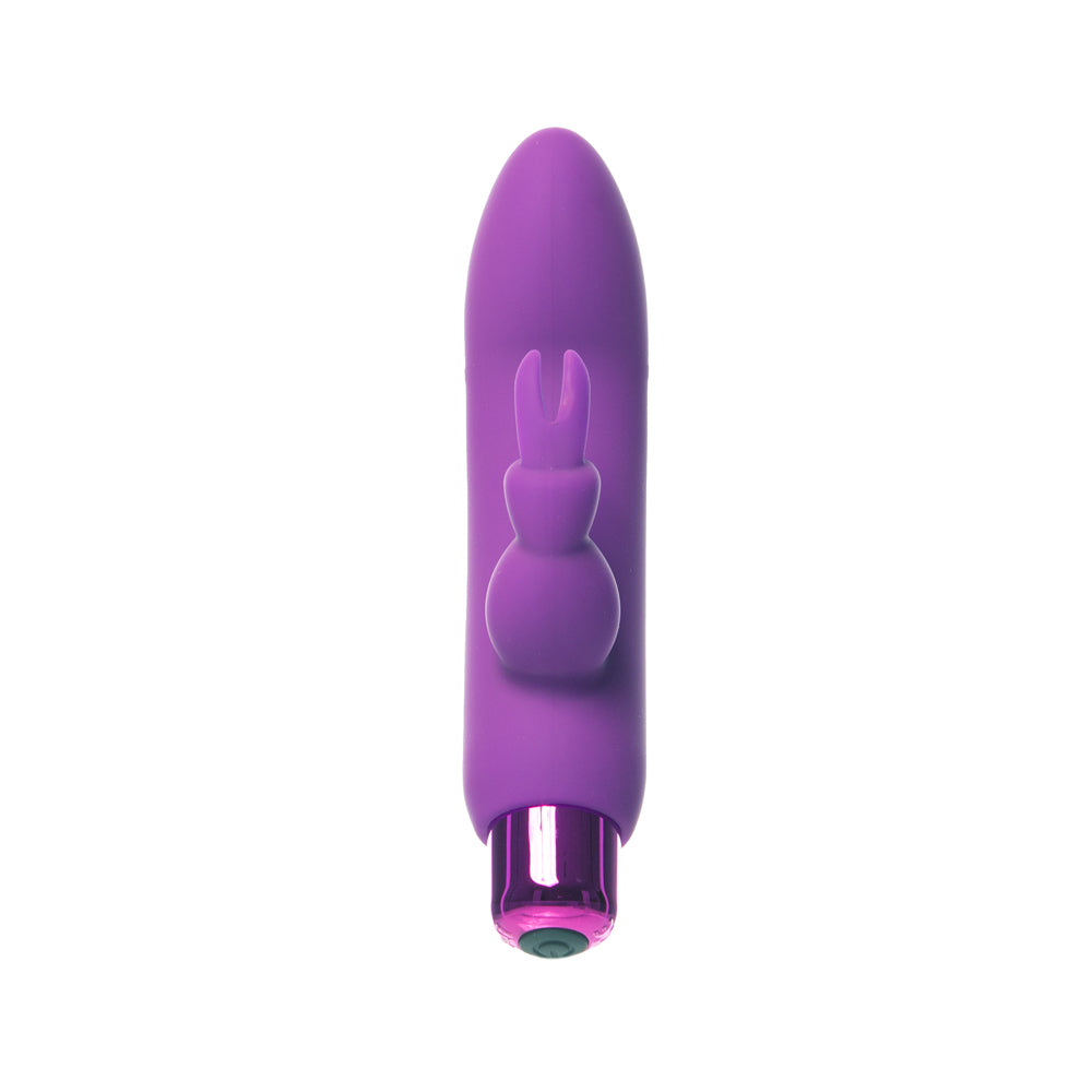 BMS - POWERBULLET ALICE'S BUNNY RECHARGEABLE BULLET VIBRATOR WITH SILICONE RABBIT SLEEVE