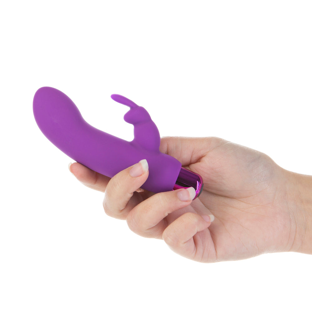 BMS - POWERBULLET ALICE'S BUNNY RECHARGEABLE BULLET VIBRATOR WITH SILICONE RABBIT SLEEVE
