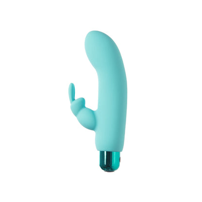 BMS - POWERBULLET ALICE'S BUNNY RECHARGEABLE BULLET VIBRATOR WITH SILICONE RABBIT SLEEVE