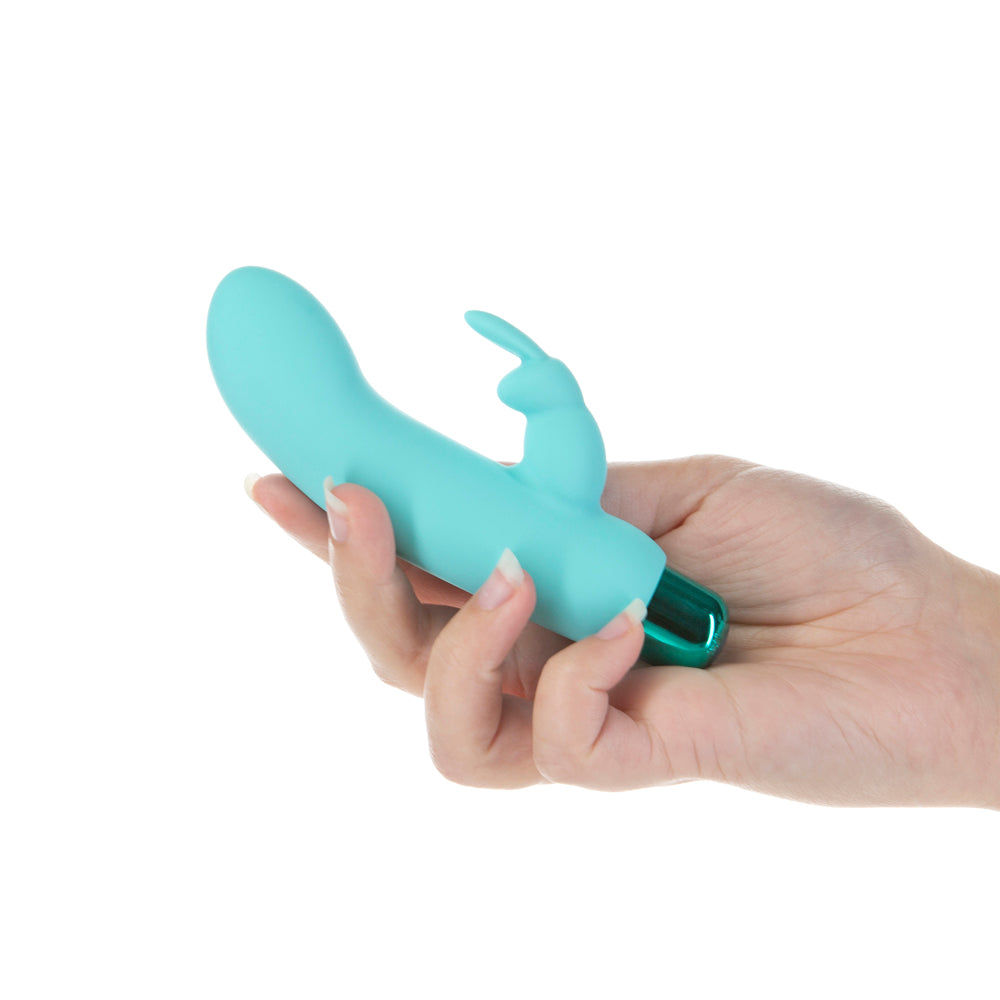 BMS - POWERBULLET ALICE'S BUNNY RECHARGEABLE BULLET VIBRATOR WITH SILICONE RABBIT SLEEVE