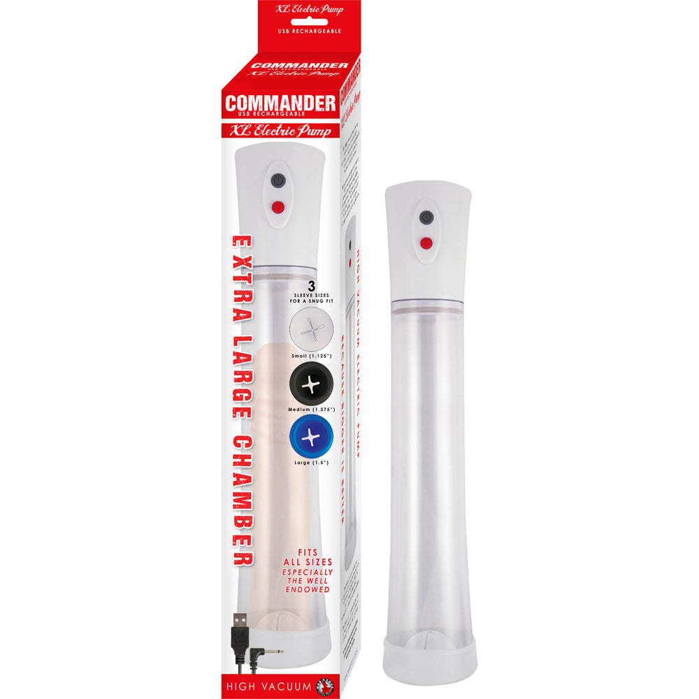 NASSTOYS - COMMANDER EXTRA LARGE ELECTRIC PUMP WHITE