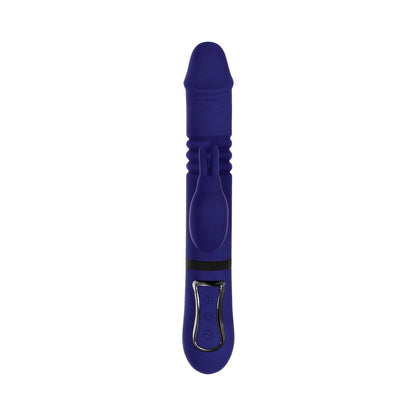 GENDER X - VIBRADOR COELHO DE SILICONE RECARREGÁVEL COM MOVIMENTOS DE IMPULSO E ROTAÇÃO TUDO EM UM ROXO