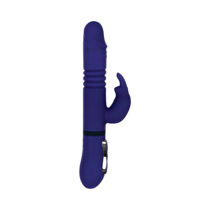 GENDER X - VIBRADOR COELHO DE SILICONE RECARREGÁVEL COM MOVIMENTOS DE IMPULSO E ROTAÇÃO TUDO EM UM ROXO