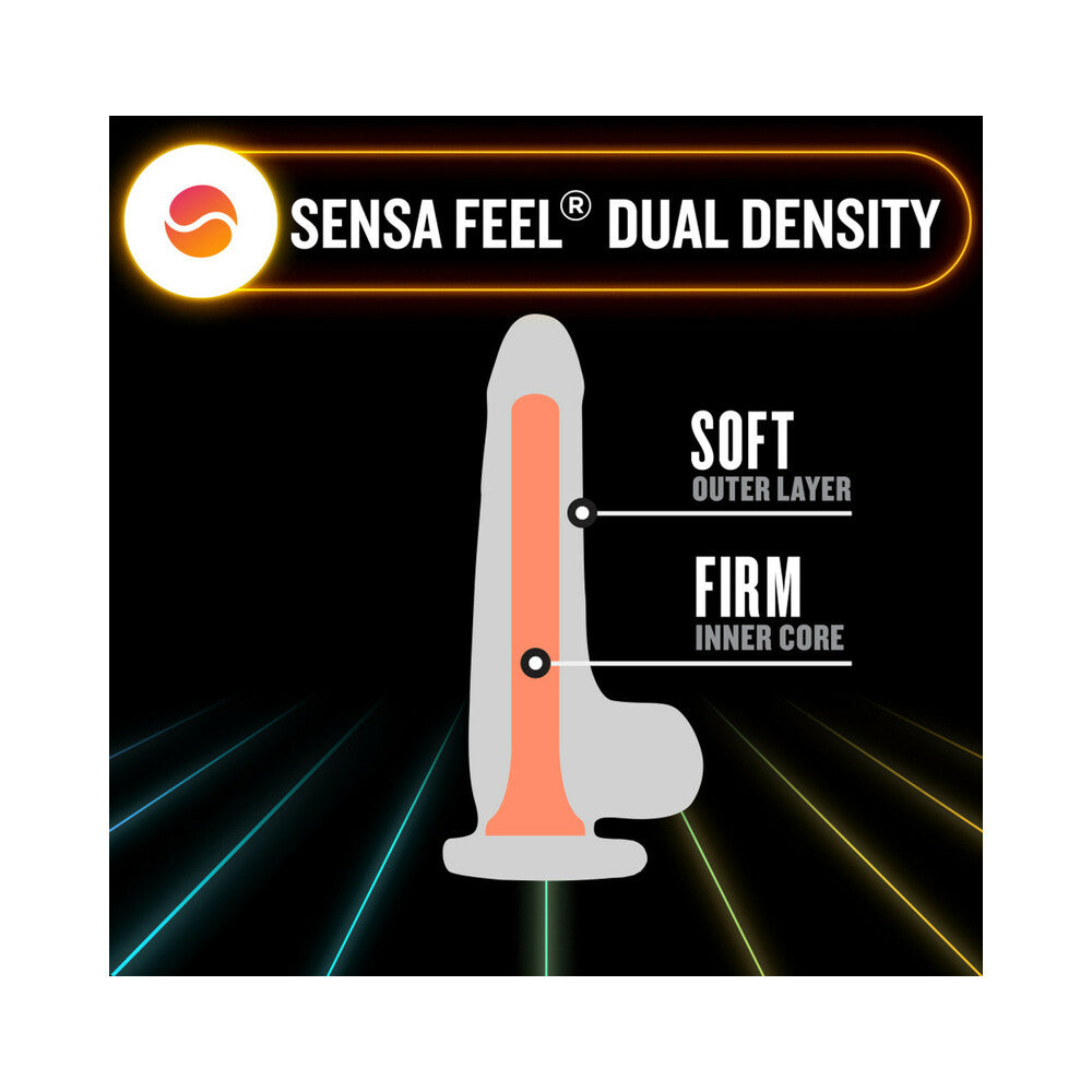BLUSH - NEO ELITE GLOW-IN-THE-DARK VIPER 7 IN. DUAL-DENSITY DILDO NEON
