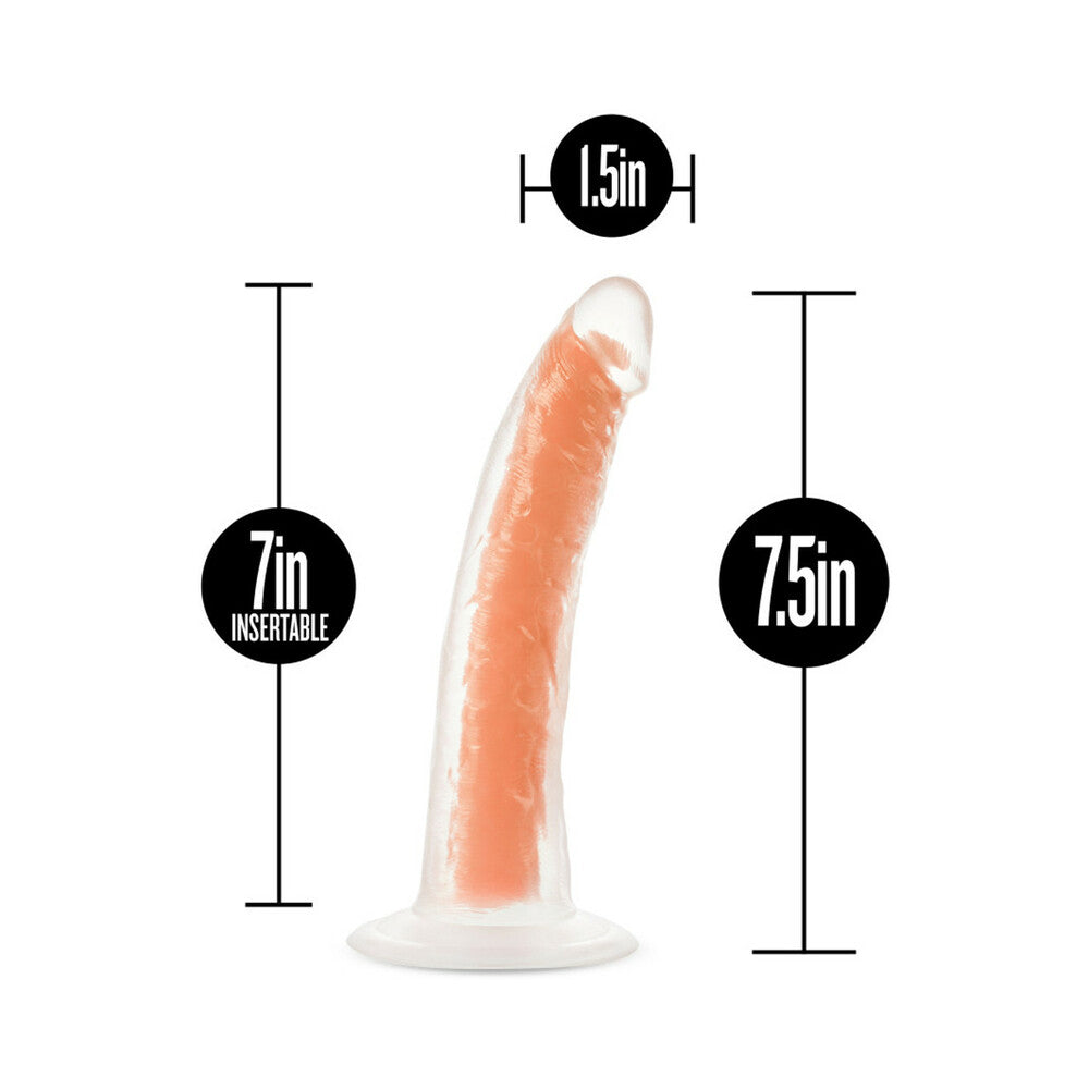 BLUSH - NEO ELITE GLOW-IN-THE-DARK VIPER 7 IN. DUAL-DENSITY DILDO NEON