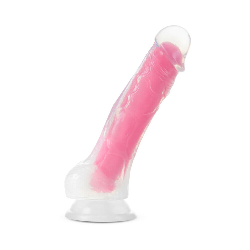 BLUSH - NEO ELITE GLOW-IN-THE-DARK VIPER 7 IN. DUAL-DENSITY DILDO NEON