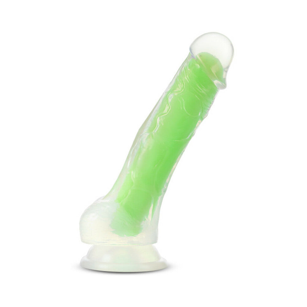 BLUSH - NEO ELITE GLOW-IN-THE-DARK VIPER 7 IN. DUAL-DENSITY DILDO NEON