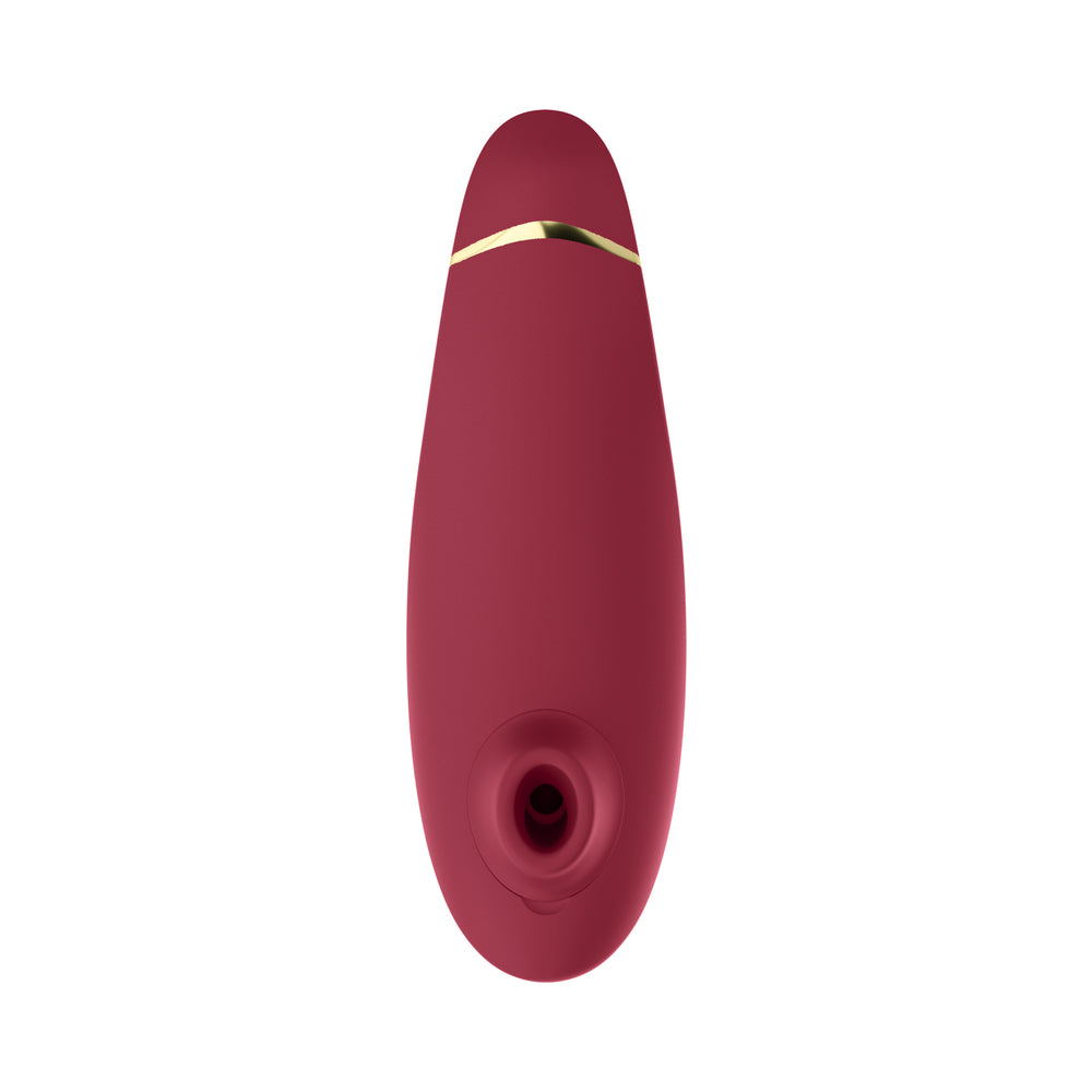 WOMANIZER - PREMIUM 2 ESTIMULADOR CLITORIDIANO RECARREGÁVEL DE LUXO EM SILICONE COM TECNOLOGIA DE AR BORDEAUX