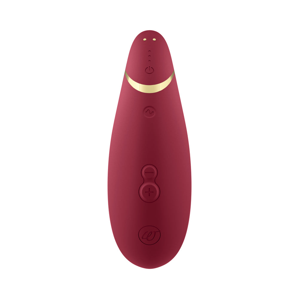 WOMANIZER - PREMIUM 2 ESTIMULADOR CLITORIDIANO RECARREGÁVEL DE LUXO EM SILICONE COM TECNOLOGIA DE AR BORDEAUX