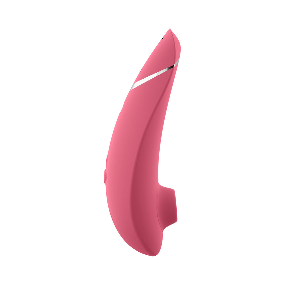 WOMANIZER - PREMIUM 2 RECARREGÁVEL EM SILICONE, ESTIMULADOR CLITORIANO DE PRAZER DE LUXO POR SUCÇÃO DE AR, FRAMBOESA