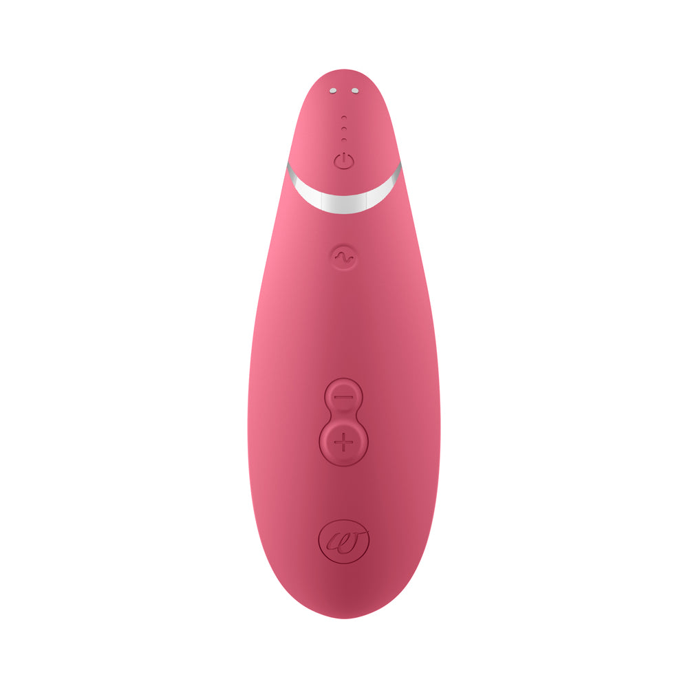 WOMANIZER - PREMIUM 2 RECARREGÁVEL EM SILICONE, ESTIMULADOR CLITORIANO DE PRAZER DE LUXO POR SUCÇÃO DE AR, FRAMBOESA