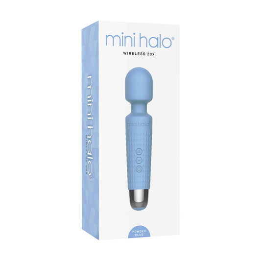 MINI HALO - VARETA SEM FIOS 20X SILICONE AZUL PÓ