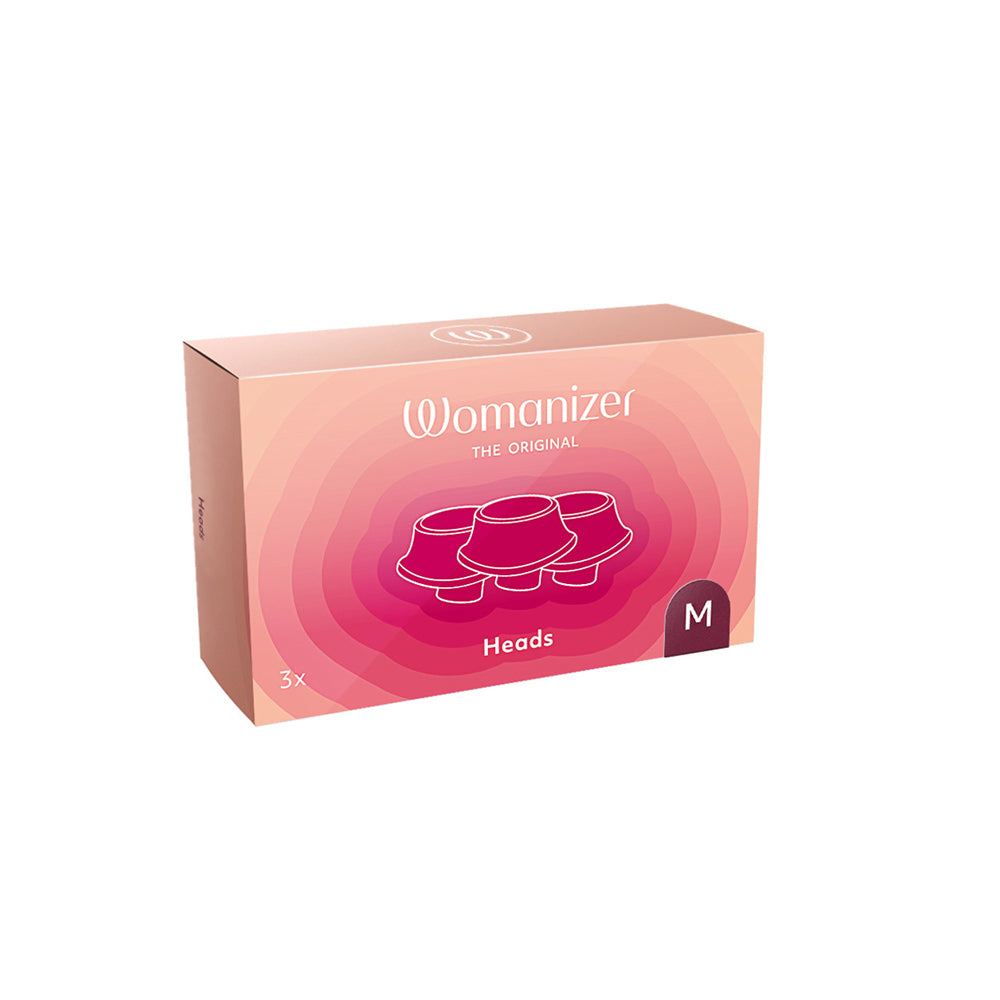 WOMANIZER - 3-PACK TYPE A REPLACEMENT STIMULATION HEADS BORDEAUX M