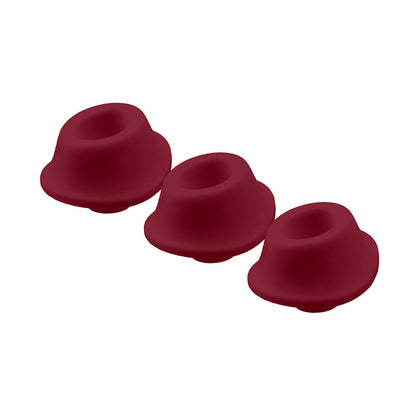 WOMANIZER - 3-PACK TYPE A REPLACEMENT STIMULATION HEADS BORDEAUX M