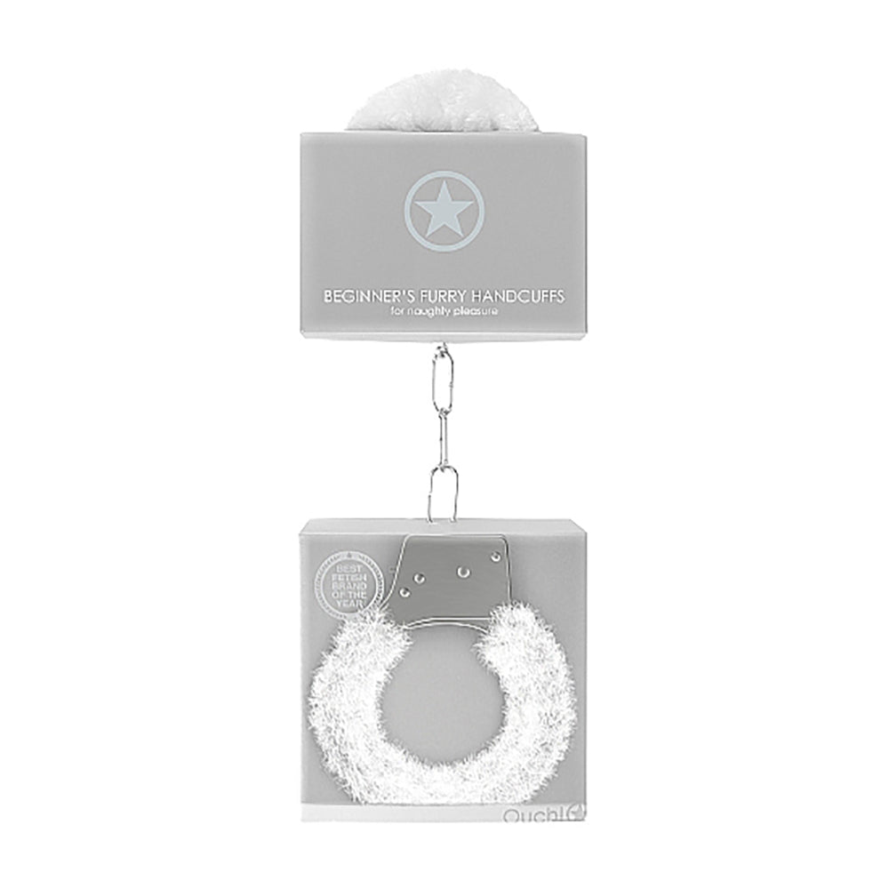 SHOTS - OUCH! BEGINNER'S FURRY HANDCUFFS WITH QUICK RELEASE
