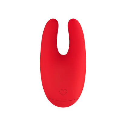 LUV INC. - BU89 MINI BUNNY RECHARGEABLE SILICONE VIBRATOR RED