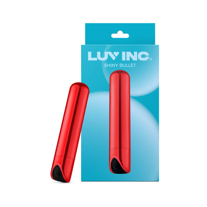 LUV INC. - SB33 SHINY BULLET RECHARGEABLE VIBRATOR RED