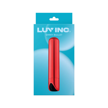 LUV INC. - VIBRADOR RECARREGÁVEL LUV INC SB33 SHINY BULLET VERMELHO