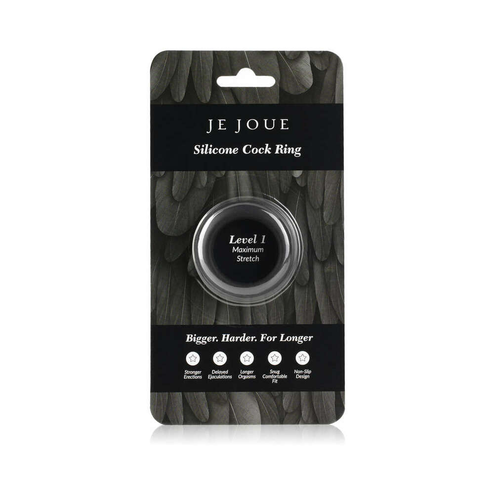 JE JOUE - SILICONE RING MAXIMUM STRETCH BLACK