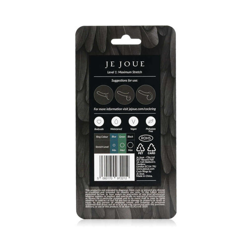 JE JOUE - SILICONE RING MAXIMUM STRETCH BLACK
