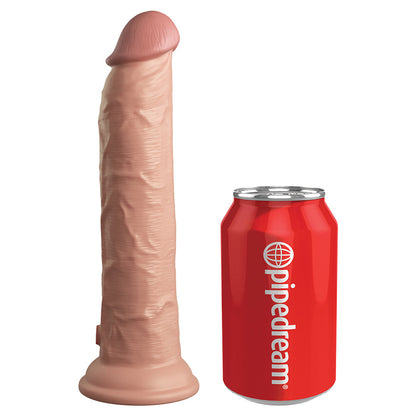 PIPEDREAM - KING COCK ELITE 9 IN. DUAL DENSITY SILICONE REALISTIC DILDO WITH SUCTION CUP BEIGE