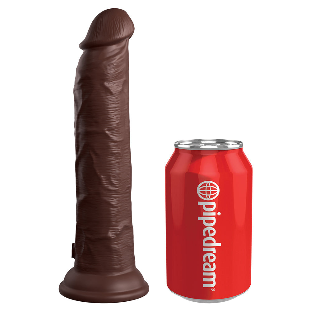 PIPEDREAM - COCK ELITE 9 IN. VIBRATING DUAL DENSITY SILICONE REALISTIC DILDO