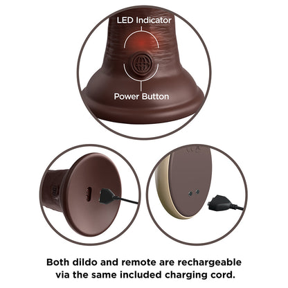 PIPEDREAM - COCK ELITE 9 IN. VIBRATING DUAL DENSITY SILICONE REALISTIC DILDO