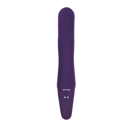 EVOLVED - 2 BECOME 1 DILDO COM ARNÊS DE SILICONE, RECARREGÁVEL, COM CONTROLO REMOTO E BASE DE SUCÇÃO, ROXO