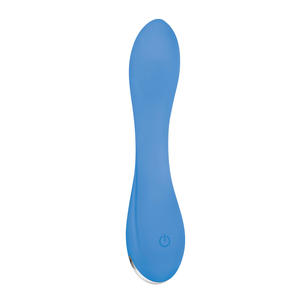 EVOLVED - BLUE CRUSH RECHARGEABLE SILICONE G-SPOT VIBRATOR BLUE