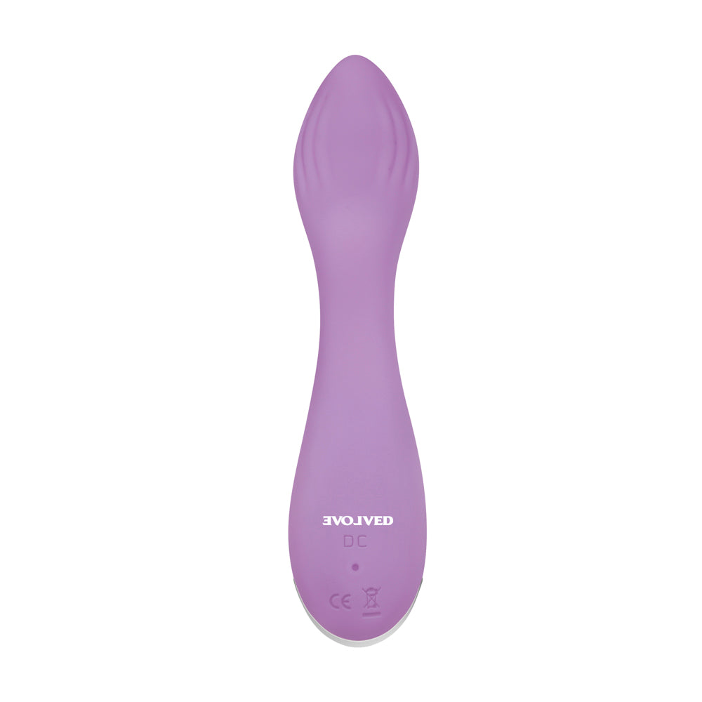 EVOLVED - LILAC G RECHARGEABLE SILICONE G-SPOT VIBRATOR PURPLE