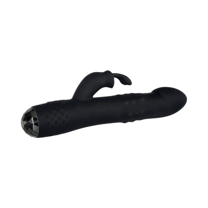 EVOLVED - BODACIOUS BUNNY RECHARGEABLE SILICONE RABBIT VIBRATOR BLACK