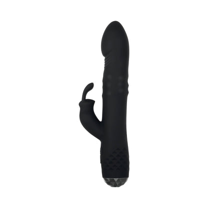 EVOLVED - BODACIOUS BUNNY RECHARGEABLE SILICONE RABBIT VIBRATOR BLACK