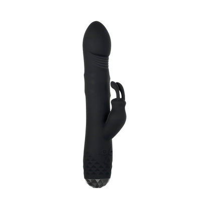 EVOLVED - BODACIOUS BUNNY RECHARGEABLE SILICONE RABBIT VIBRATOR BLACK