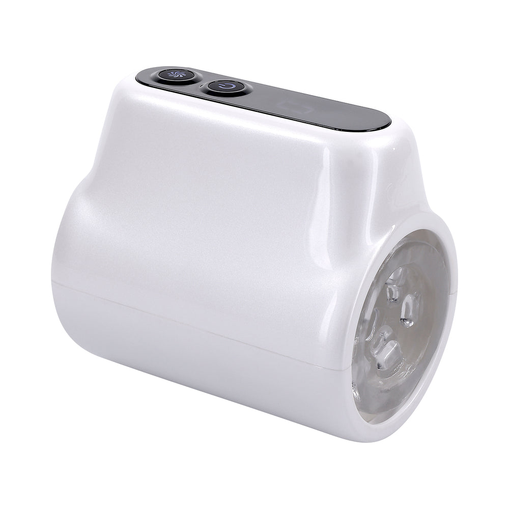 PLAYBOY - SPIN DOCTOR RECHARGEABLE SPINNING STROKER TPE SLEEVE WHITE