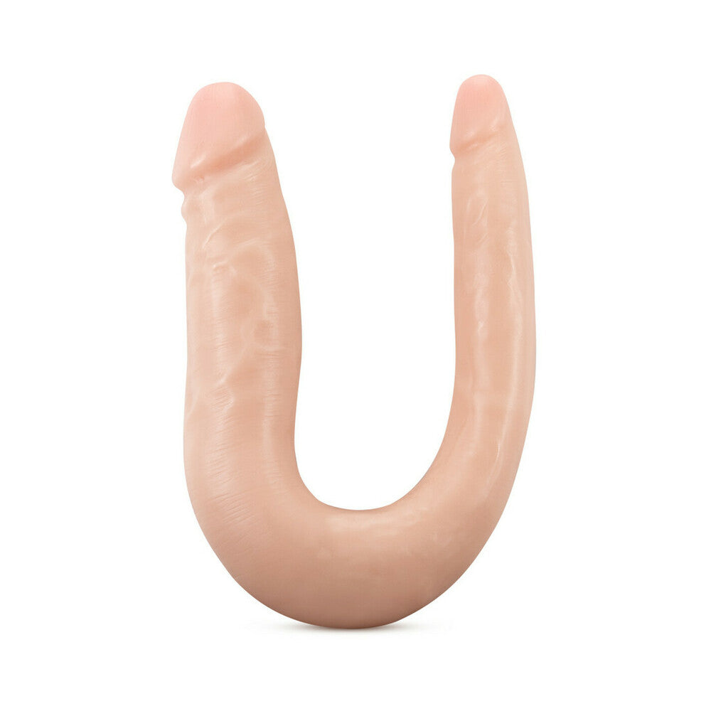 BLUSH - DR. SKIN MINI DOUBLE DONG REALISTIC 12 IN. DUAL ENDED DILDO