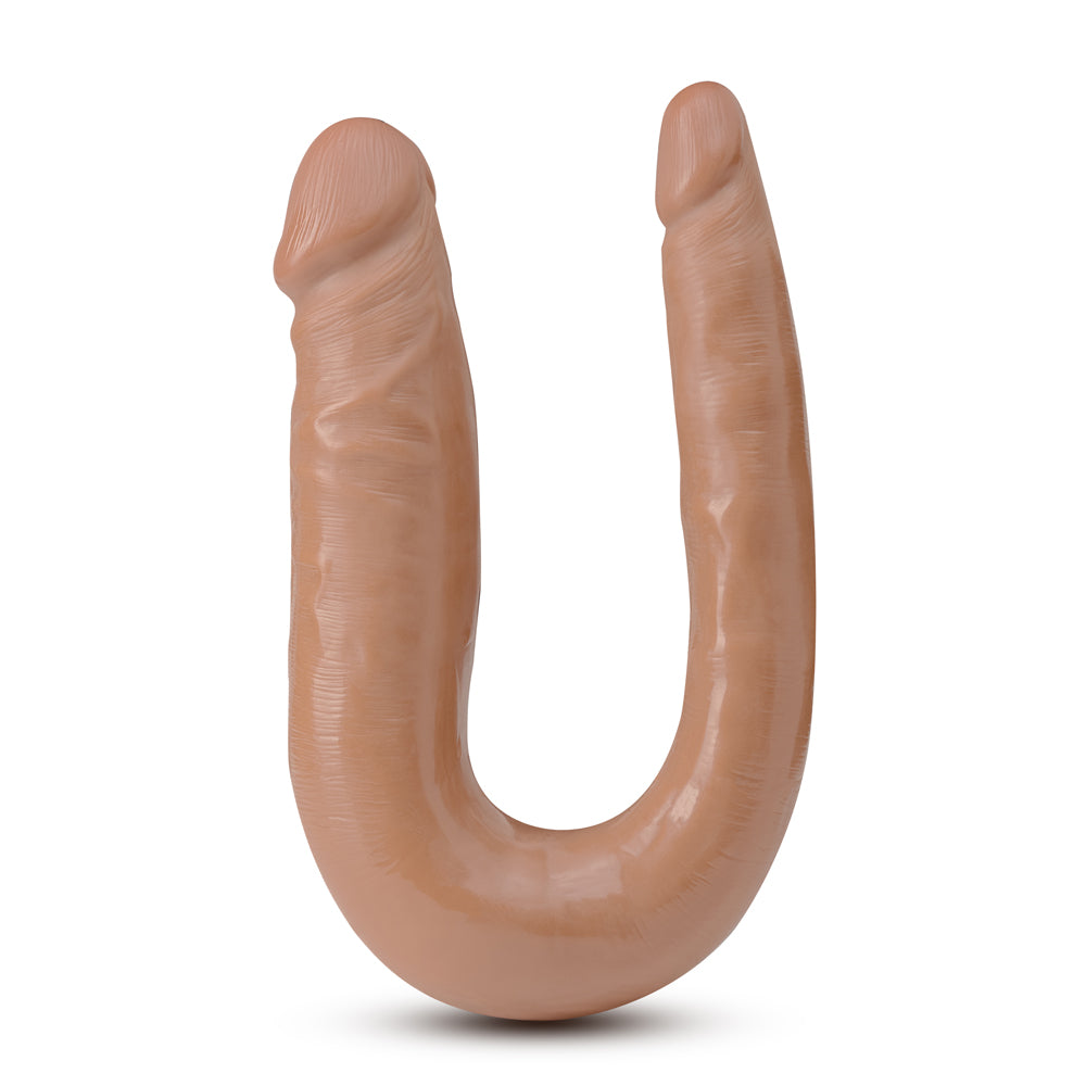 BLUSH - DR. SKIN MINI DOUBLE DONG REALISTIC 12 IN. DUAL ENDED DILDO