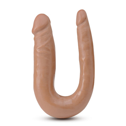 BLUSH - DR. SKIN MINI DOUBLE DONG REALISTIC 12 IN. DUAL ENDED DILDO