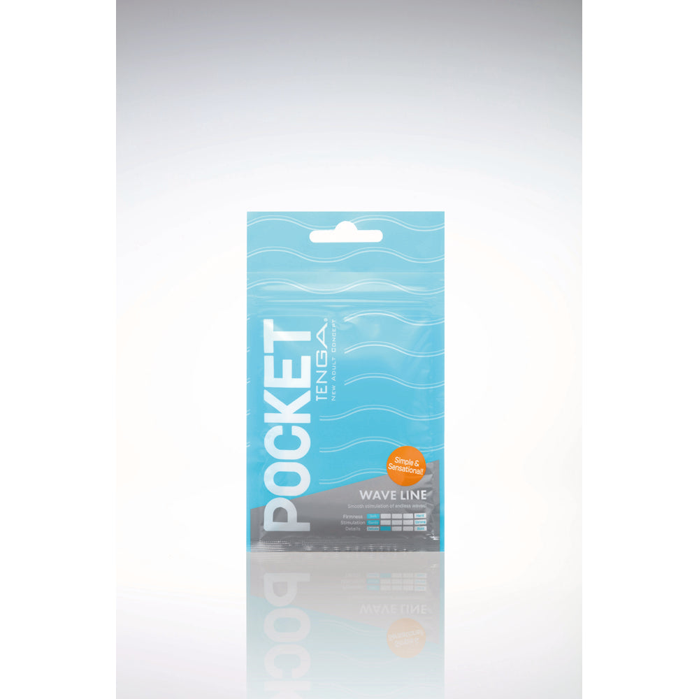 TENGA - POCKET MASTURBATOR SLEEVE WAVY LINE