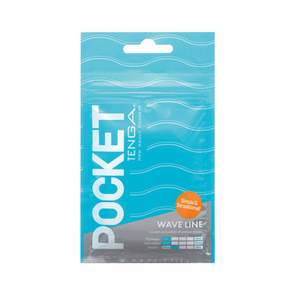 TENGA - POCKET MASTURBATOR SLEEVE WAVY LINE